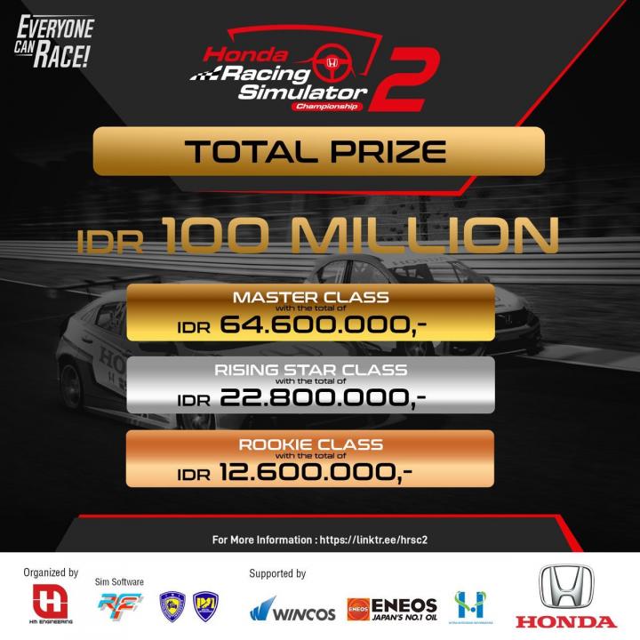 Honda Racing Simulator Championship 2 Kembali di Gelar 